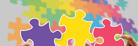 bunte Puzzleteile
